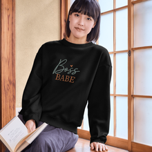 Boss Babe Crewneck Sweatshirt — Empowering Women's Graphic Pullover